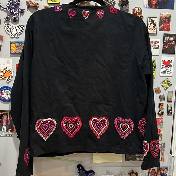 Michael Simon Lite cotton heart design jacket - Large VG condition - Picture 5 of 6